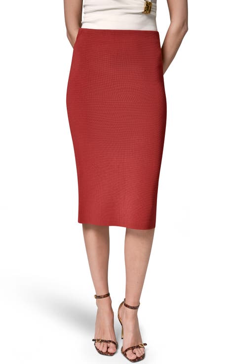 Sweater Midi Pencil Skirt