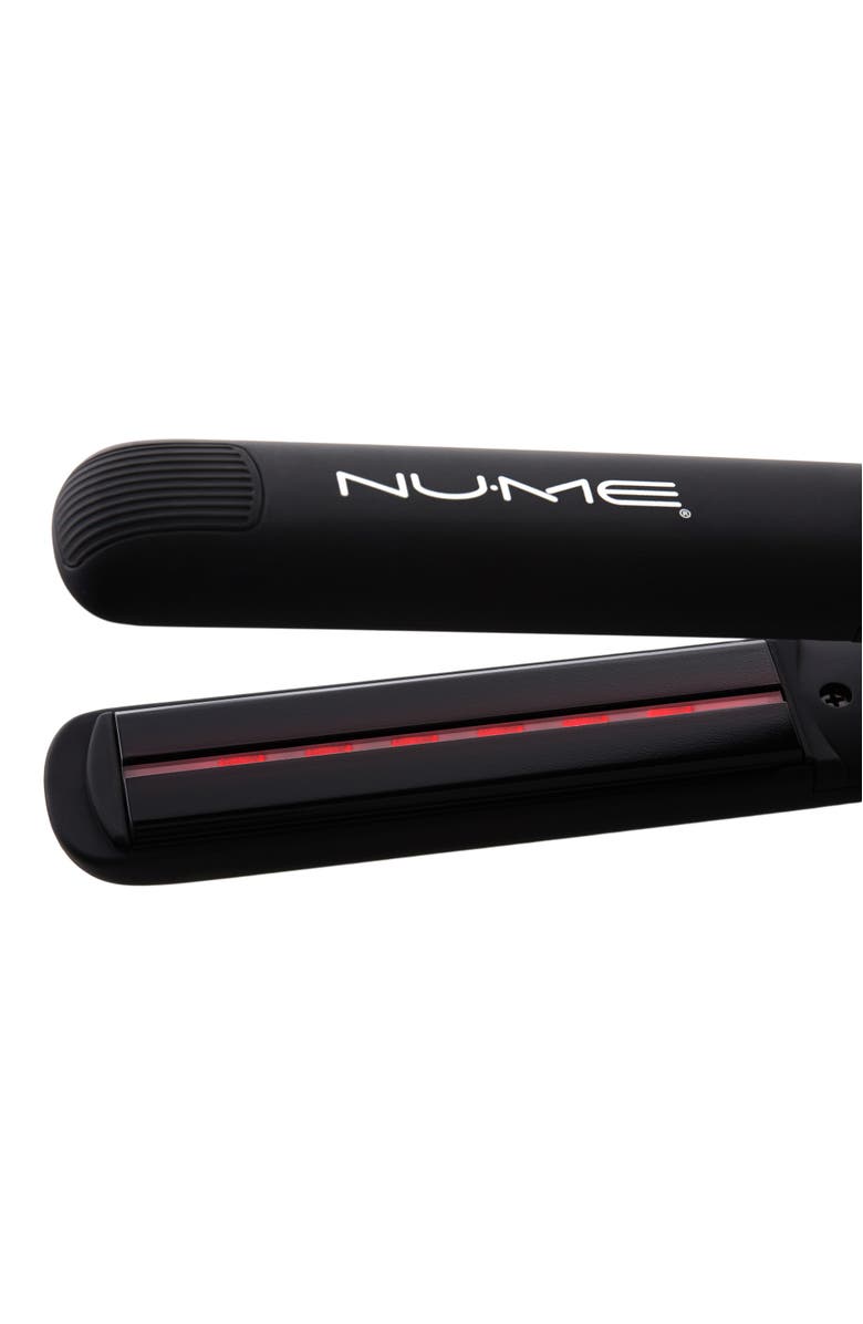 NUME Megastar Flat Iron | 1-inch Tourmaline Hair Straightener, Alternate, color, Black / Silver