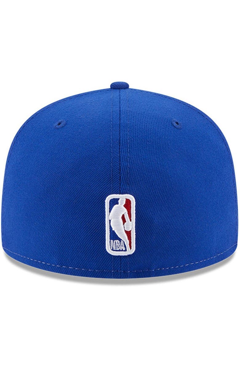 New Era Men's New Era  White/Blue New York Knicks Back Half 9FIFTY Fitted Hat, Alternate, color, 