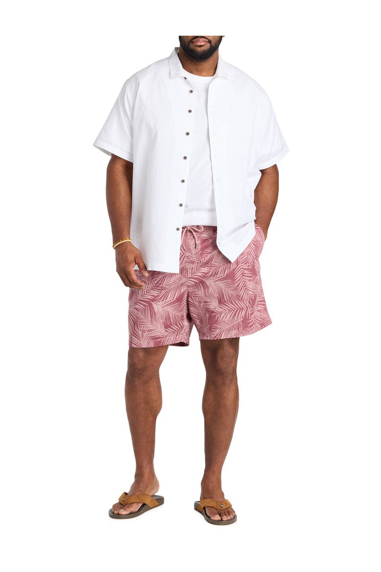 Big & Tall  Solid Camp Shirt, Alternate, color, WHITE