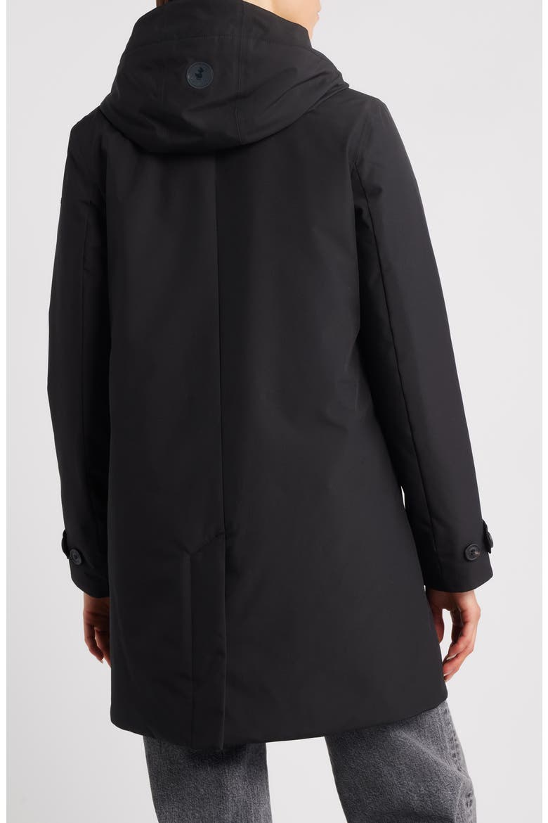 Embie Water Resistant Hooded Jacket, Alternate, color, BLACK