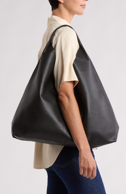 Kurt Geiger London Violet Leather Hobo Bag In Black