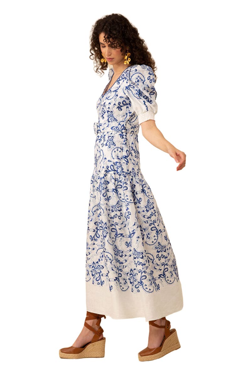 Hale Bob Myla Embroidered Maxi Dress, Alternate, color, 