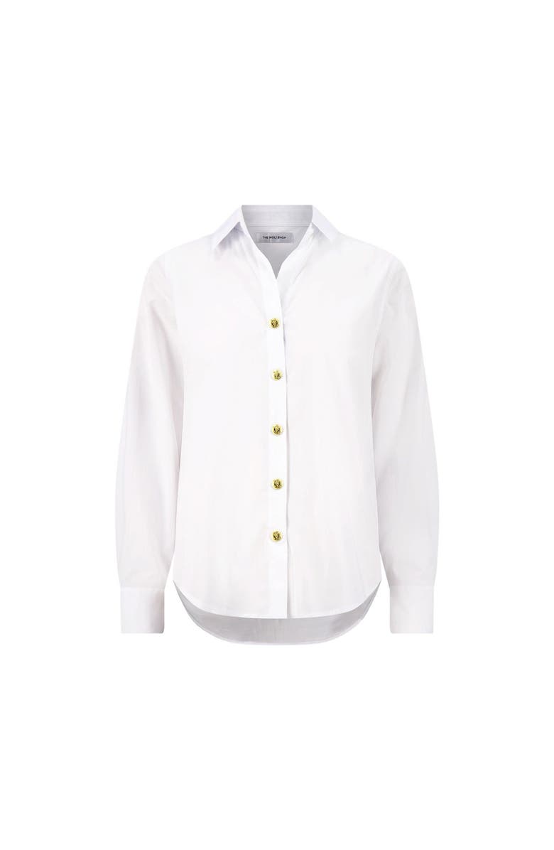 The Noli Shop Joelle Jean Jacket, Alternate, color, White