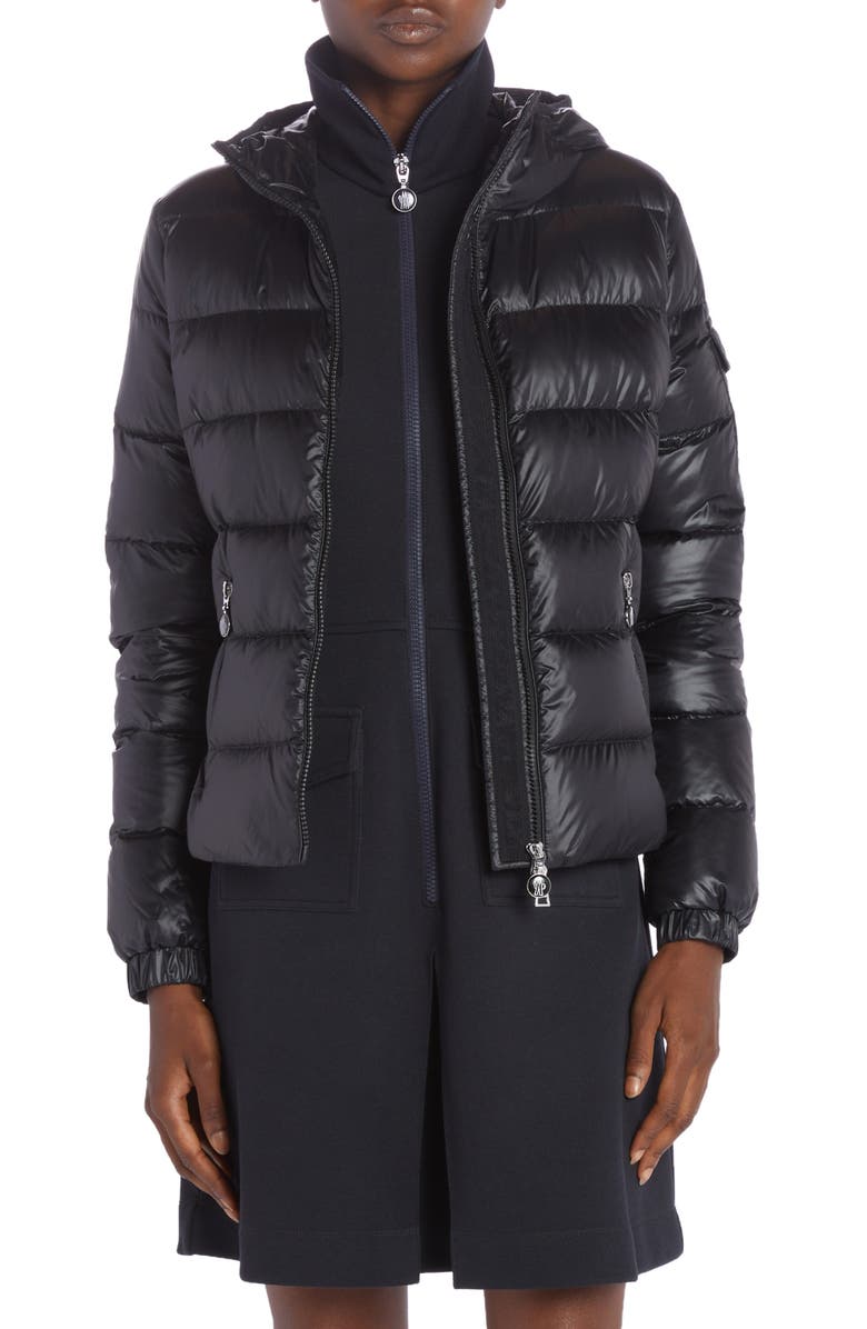Moncler Gles Hooded Down Jacket, Main, color,