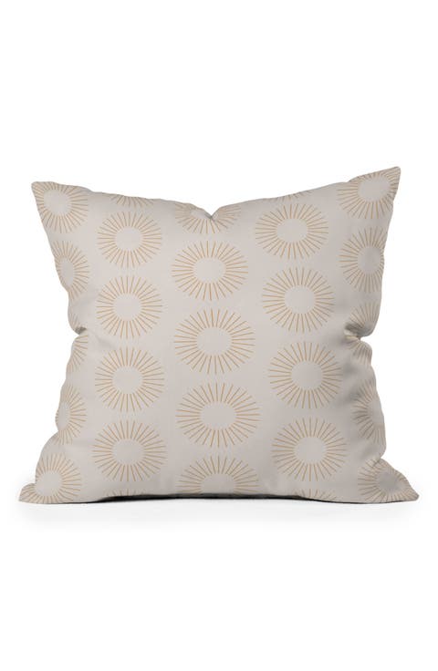 Minimalist Sunray Print Throw Pillow