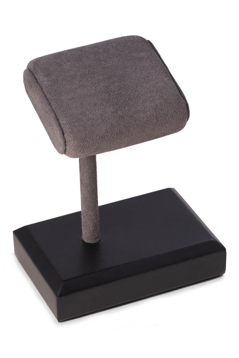 Leather Watch Display Stand, Main, color, BLACK