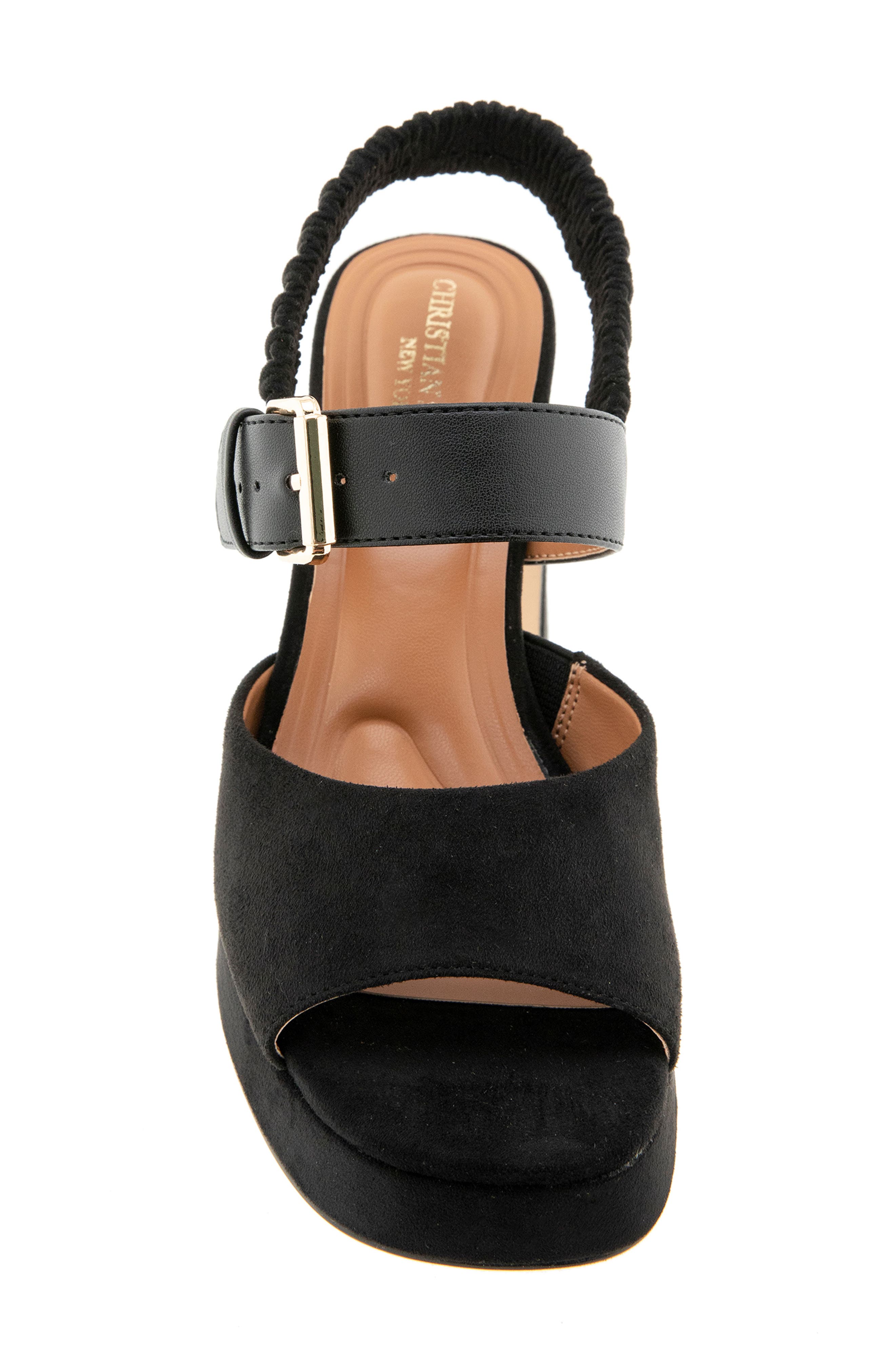 Finzee Block Heel Platform Sandal, Alternate, color, BLACK