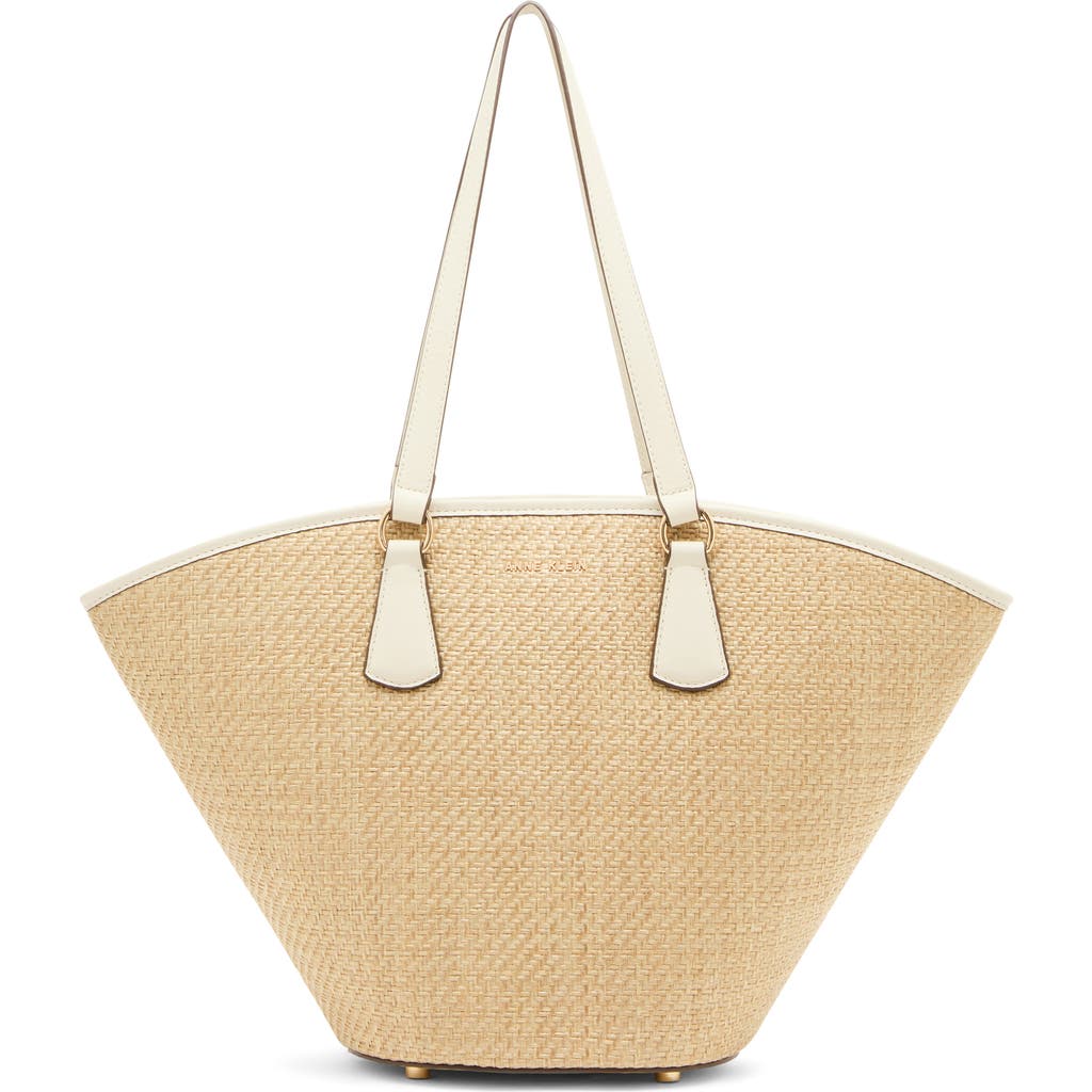Anne Klein Large Straw Tote Bag