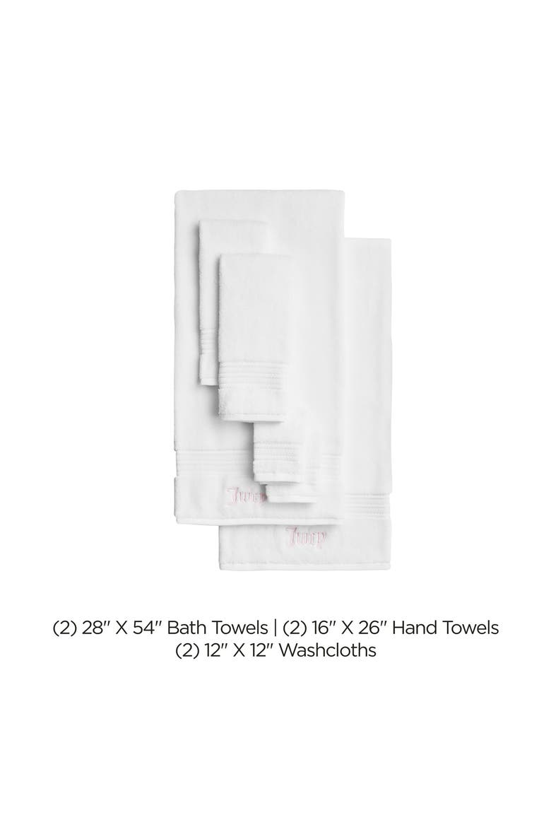 Alyssa 6-Piece Towel Set, Alternate, color, WHITE