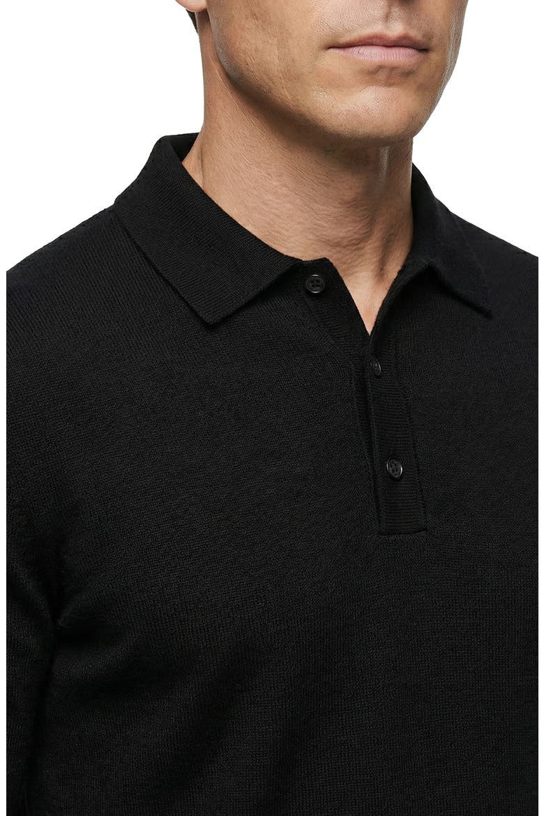 12GG Cashmere Quarter Zip Sweater, Alternate, color, BLACK