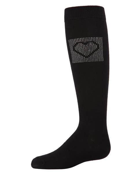Rhinestone Heart Knee High Socks (Toddler, Little Kid & Big Kid)