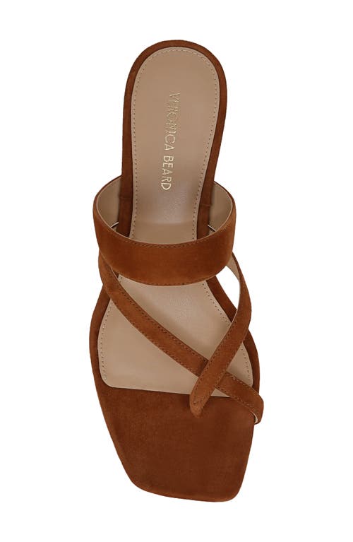 Veronica Beard Alanis Kitten Heel Slide Sandal In Elmwood Suede