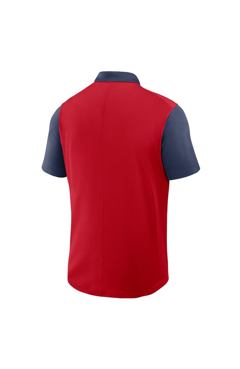 Nike Men's Nike Red/Navy Boston Red Sox Cooperstown Collection Color-Block Victory Performance Polo, Alternate, color, 
