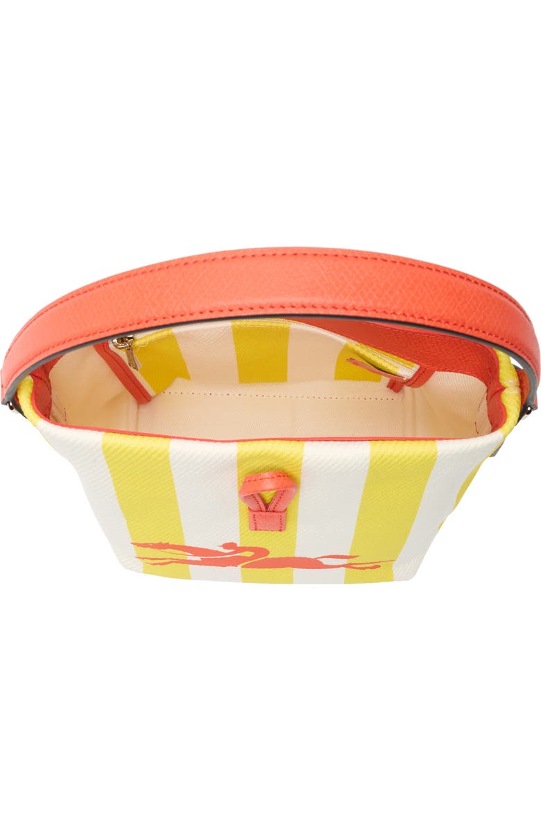 Longchamp Essential Transit Bucket Bag, Alternate, color, Yellow/ White