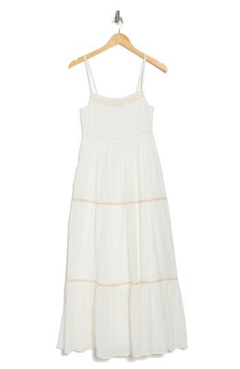 WISHLIST WISHLIST TIERED COTTON MAXI DRESS