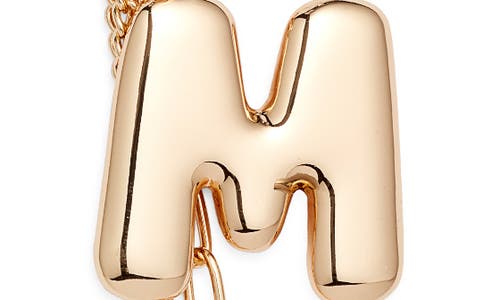 Chelsea28 Bubble Letter Bag Charm In Gold