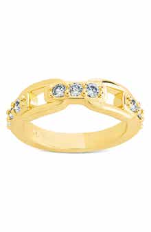Letty Cubic Zirconia Buckle Ring