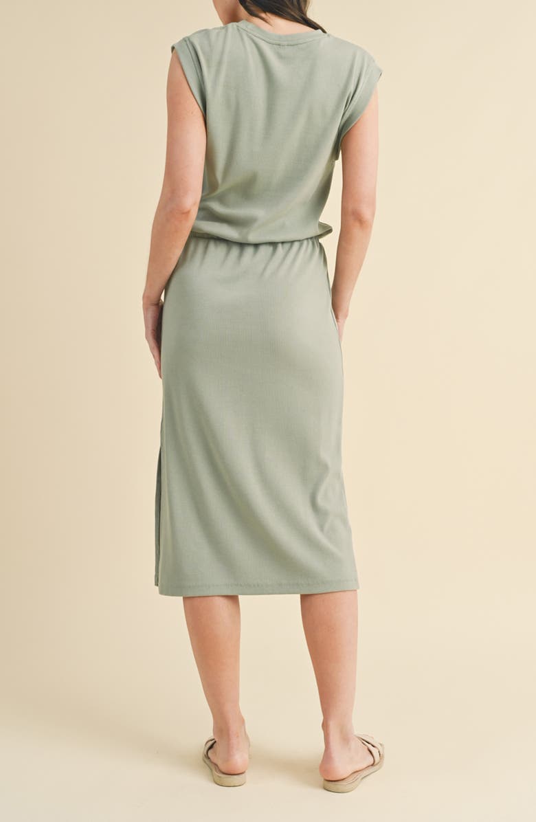 WISHLIST Knit Tank Midi Dress, Alternate, color, S. Olive