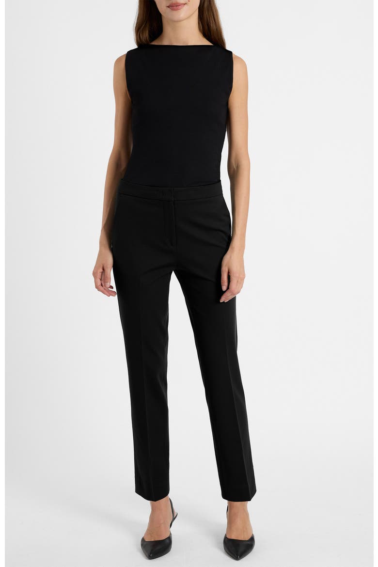 Ranna Straight-Leg Ankle Pant, Alternate, color, Onyx
