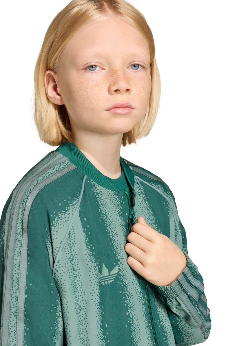 adidas Originals Kids' Minecraft 3-Stripes Track Jacket, Alternate, color,