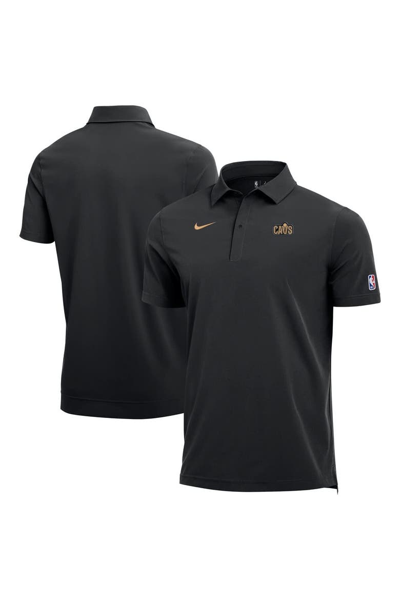 Men's Nike  Black Cleveland Cavaliers 2025/26 Authentic Dri-FIT Coaches Polo, Main, color, Black