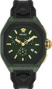 Versace V-Legend Chronograph Ceramic Strap Watch, 44mm