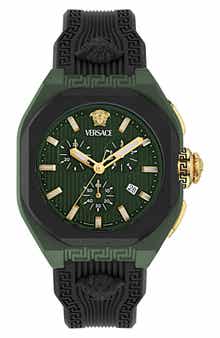Versace V-Legend Chronograph Ceramic Strap Watch, 44mm