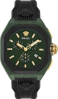 Versace V-Legend Chronograph Ceramic Strap Watch, 44mm