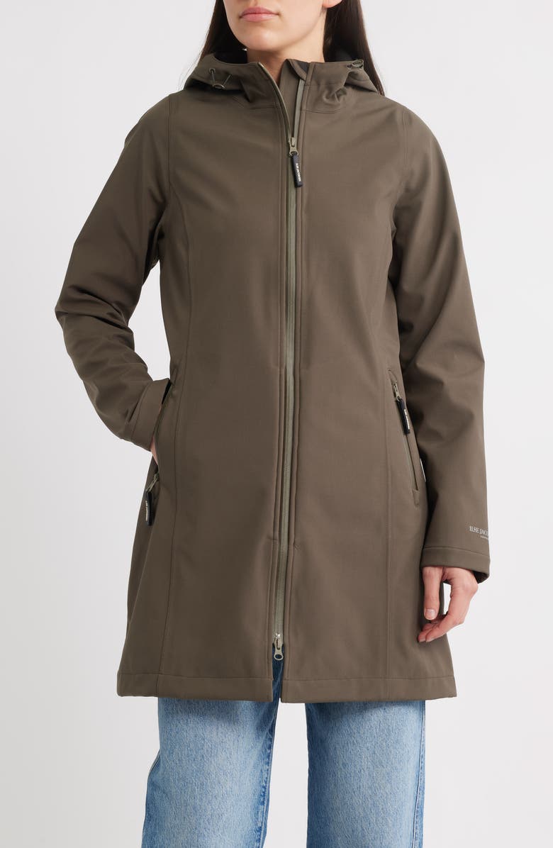 Ilse Jacobsen Daybreak Water Repellent Coat, Main, color, Wren