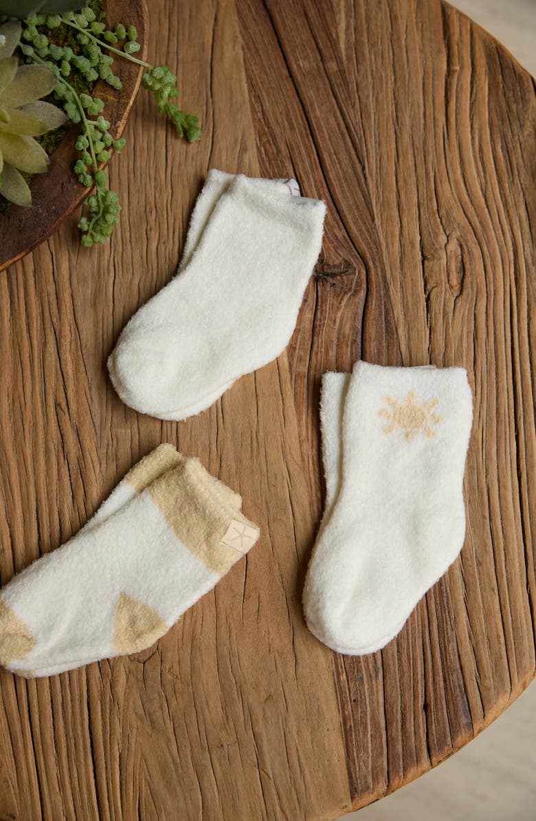 Barefoot Dreams<sup>®</sup> CozyChic Lite<sup>®</sup> 3-Pack Sock Set, Alternate, color, Sunbeam/ Pearl