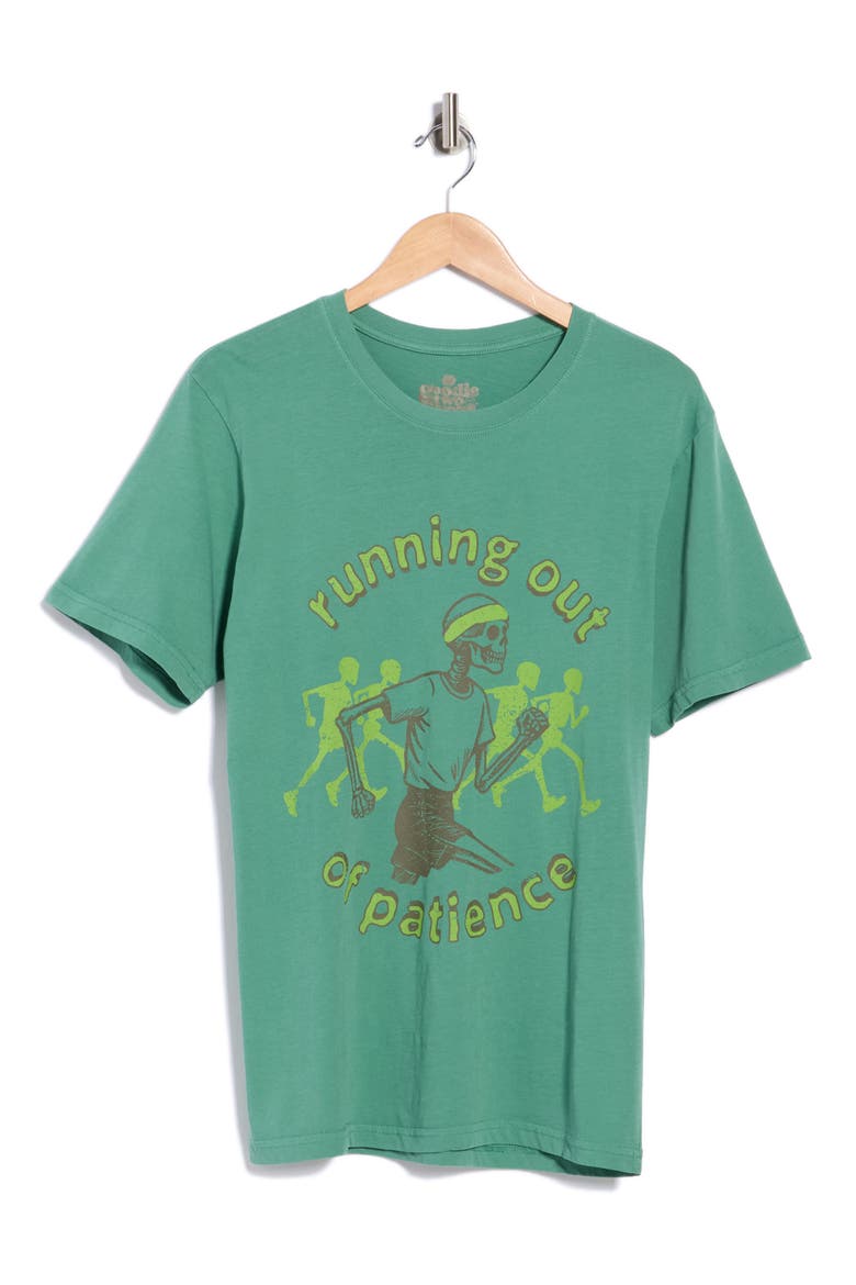 Running Out Graphic T-Shirt, Alternate, color, GREEN