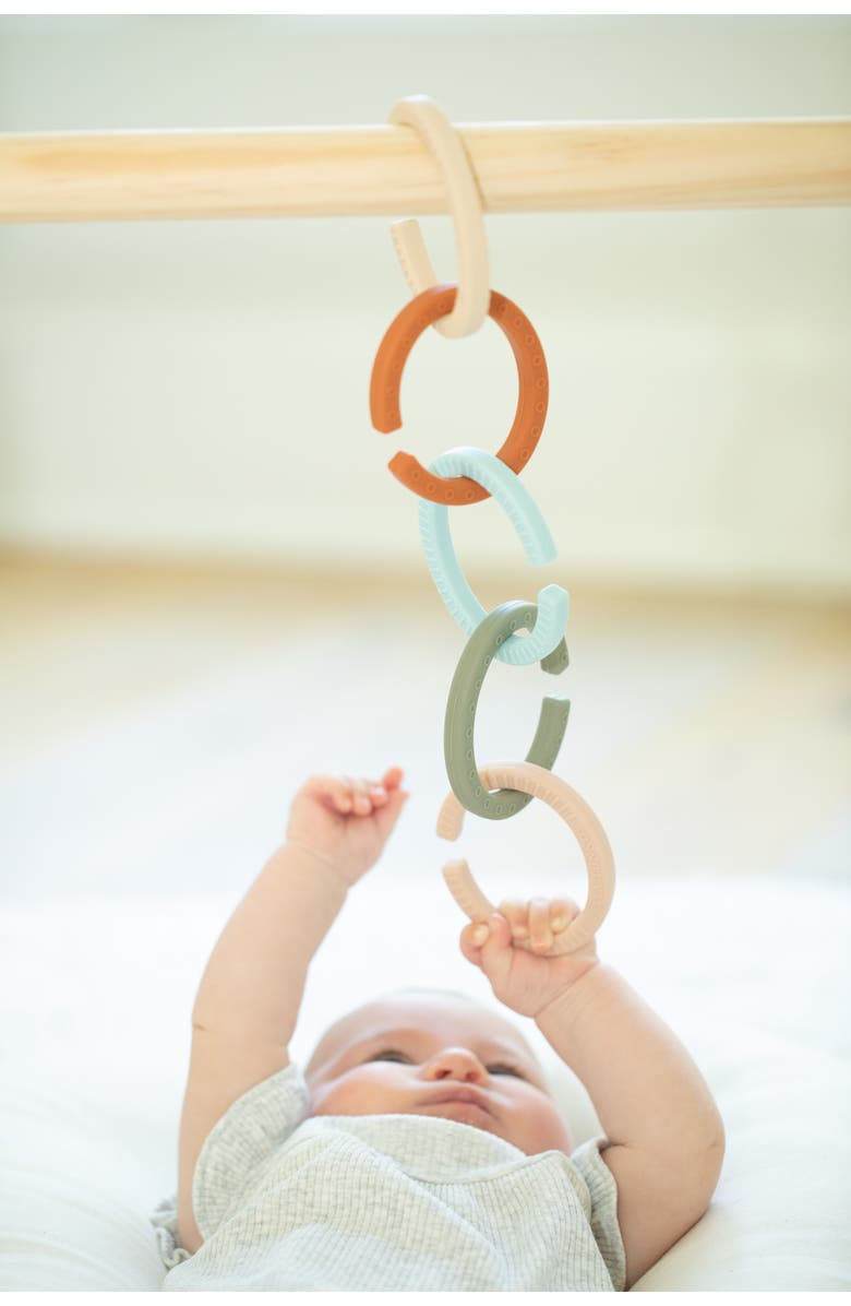 Bella Tunno Set of 5 Happy Links Teething Rings, Alternate, color, Multi