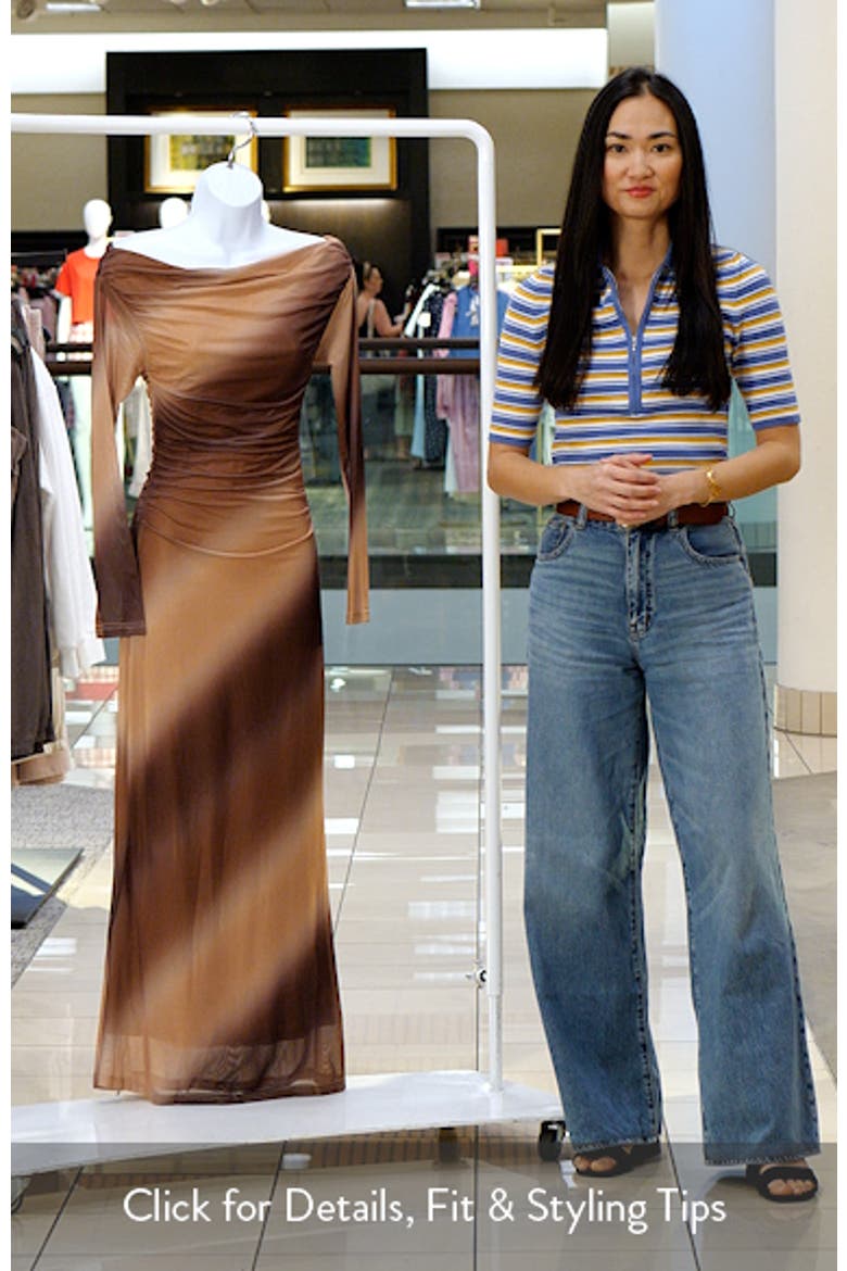 Hesper Off the Shoulder Long Sleeve Maxi Dress video