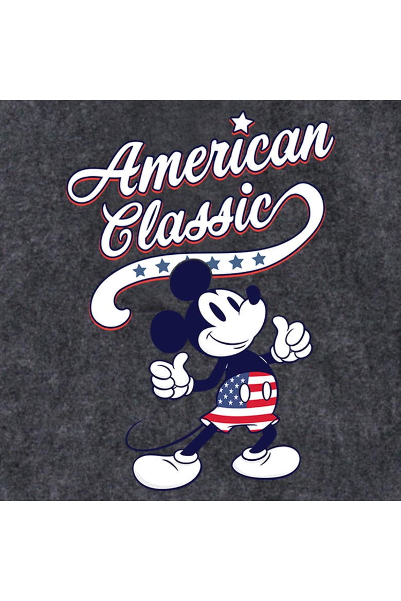 Men's Mickey & Friends Retro American Classic  Pull Over Hoodie, Alternate, color, Black