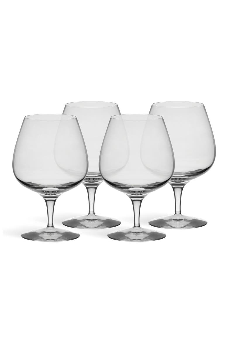 More Set of 4 Cognac Glasses, Main, color, CLEAR