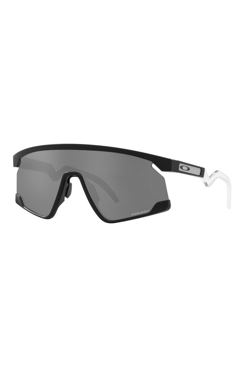 BXTR 39mm Prizm™ Wrap Shield Sunglasses, Alternate, color, MATTE BLACK