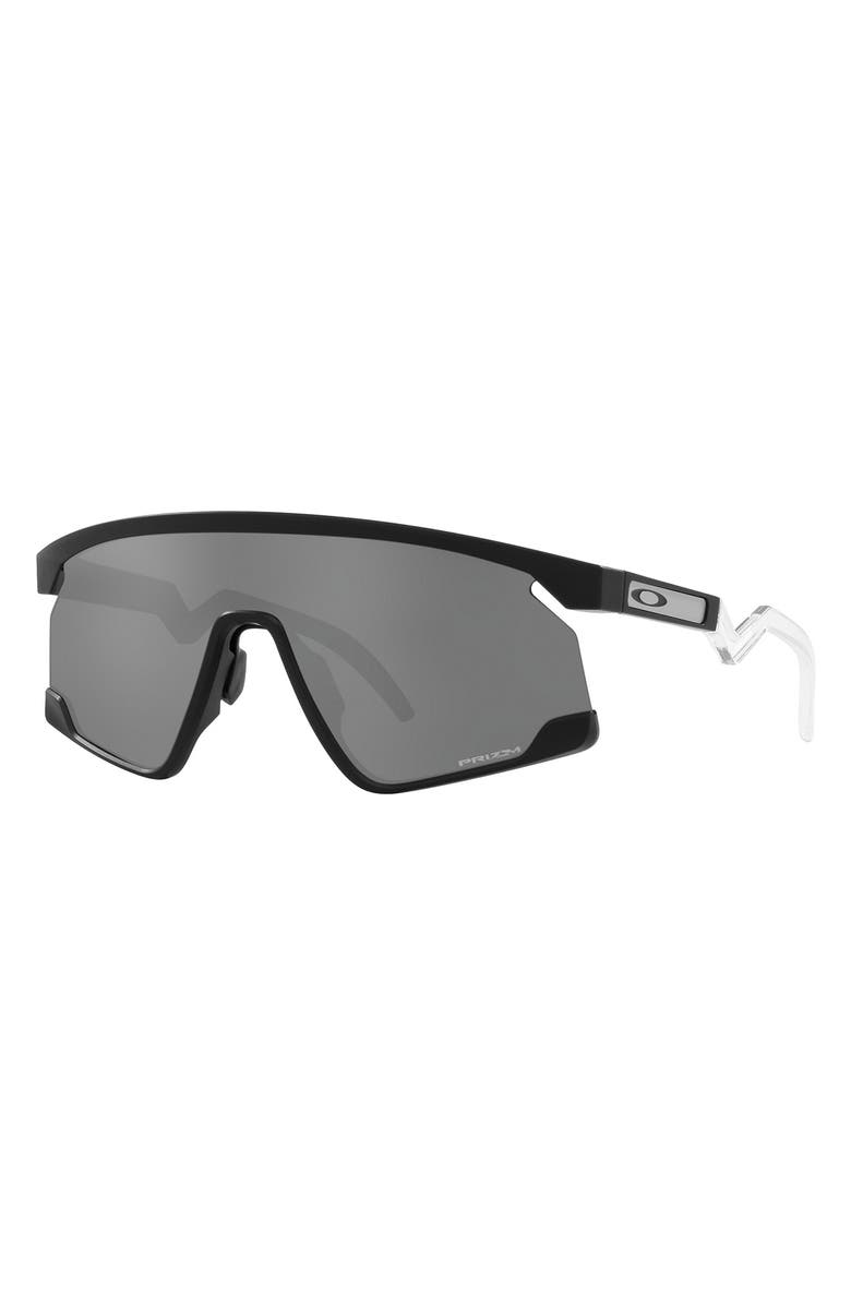 Oakley BXTR 39mm Prizm<sup>™</sup> Wrap Shield Sunglasses, Alternate, color, Matte Black