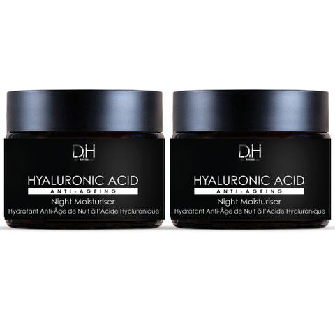 Hyaluronic Acid Anti-Ageing Night Moisturiser 60ml x 2 Duo Pack