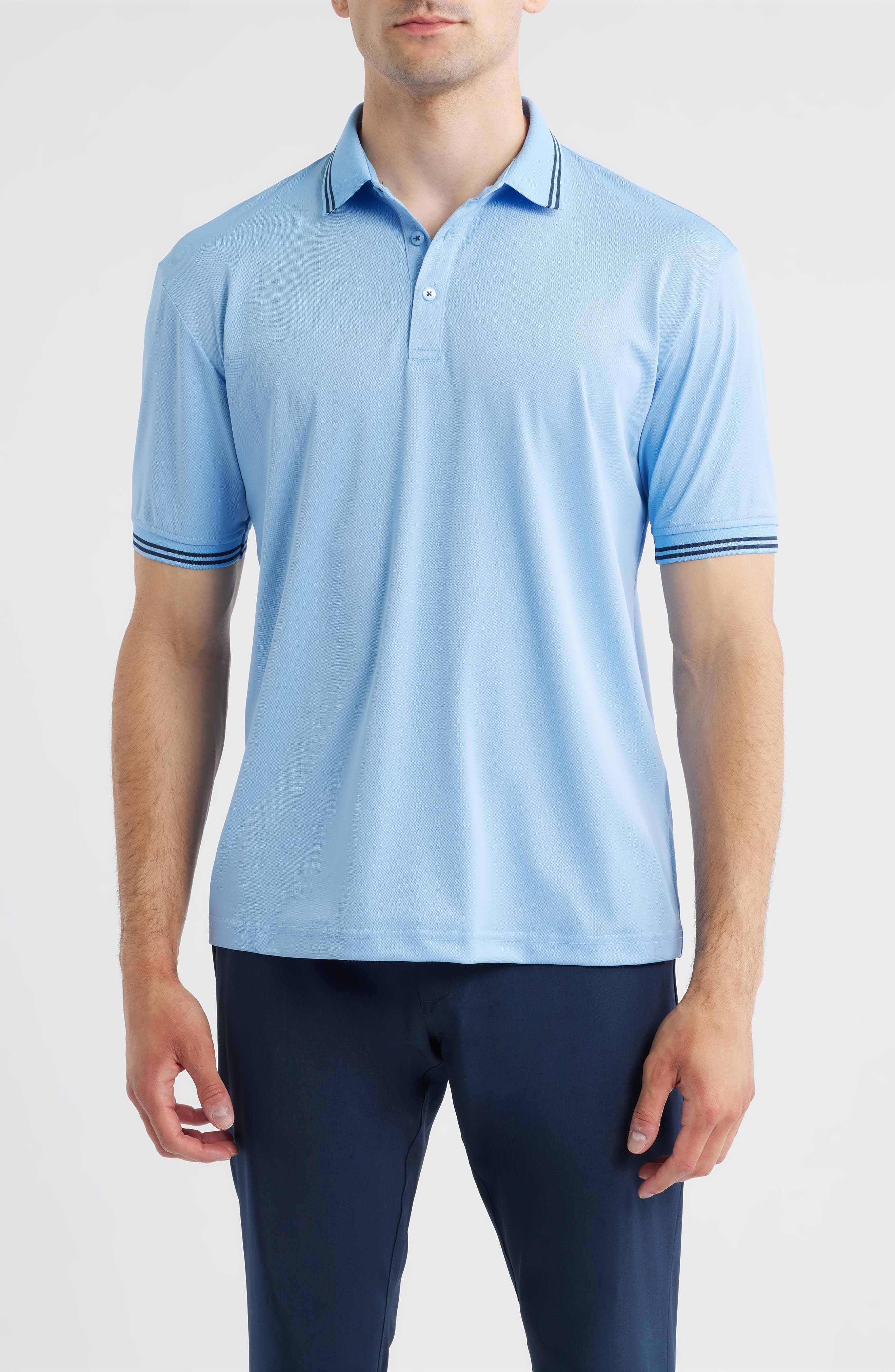 Swannies Thatcher Tipped Performance Polo