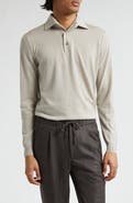 Thom Sweeney Merino Wool Polo Sweater