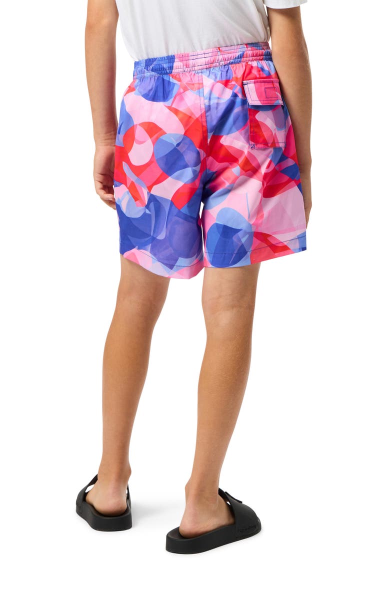 Psycho Bunny Norridge Swim Trunks, Alternate, color, Pink Glow