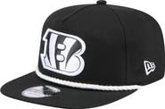 New Era Men's New Era Black Cincinnati Bengals B-Dub Golfer Snapback Hat