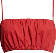 STAUD Fiore Stretch Cotton Bralette Top