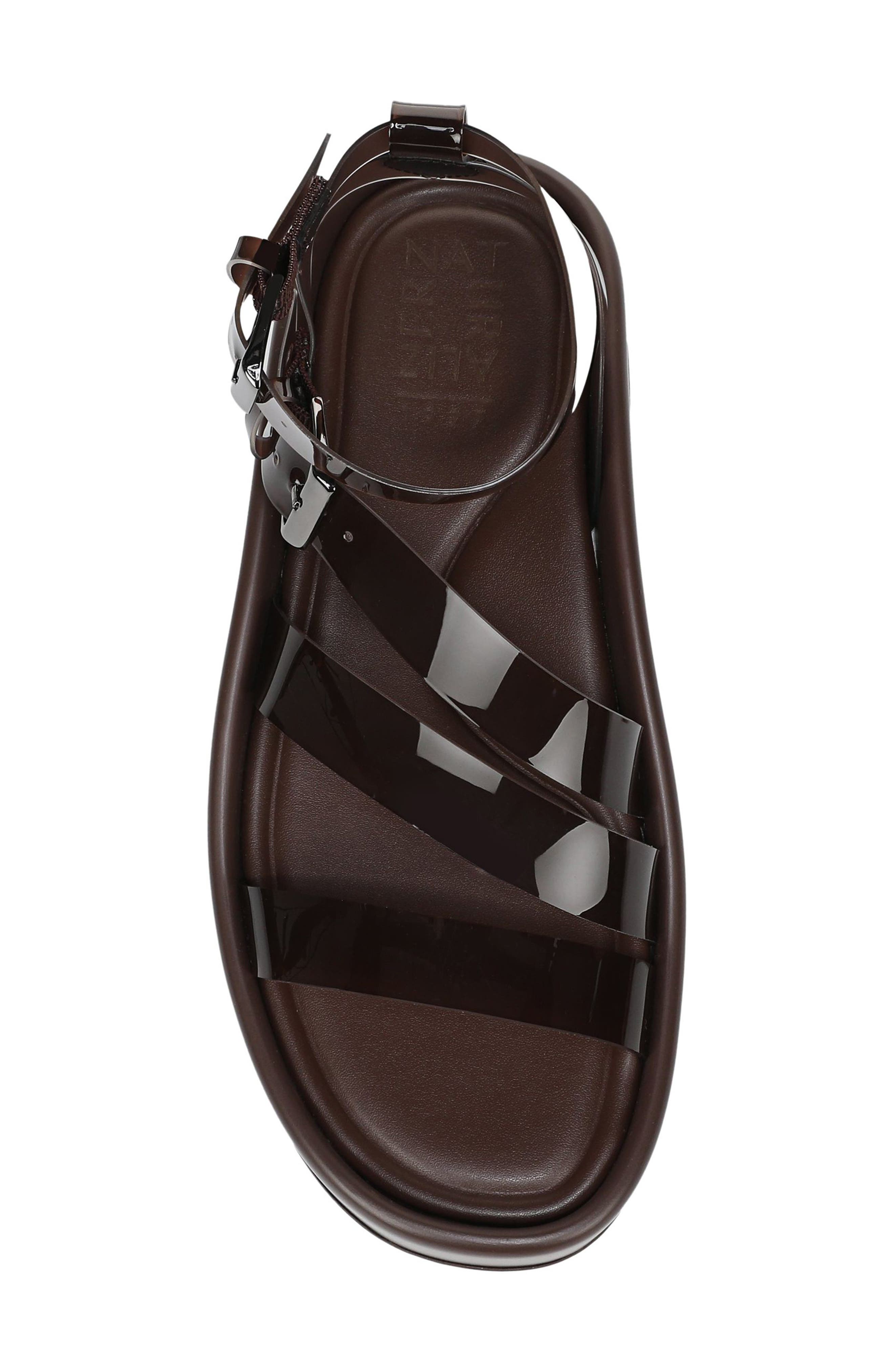 Naturalizer So Sweet Platform Ankle Strap Sandal, Alternate, color, Chocolate Bar Brown
