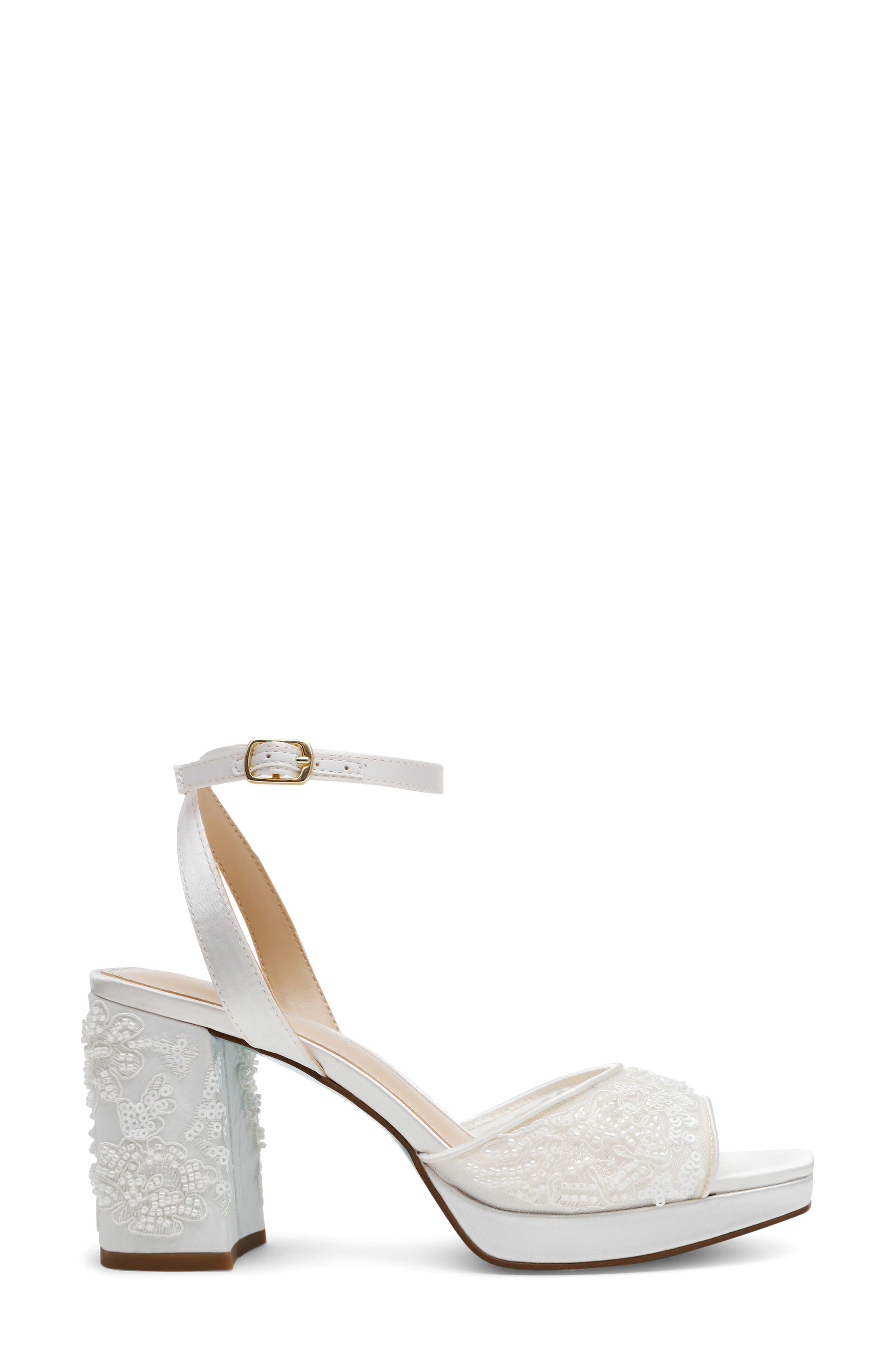Betsey Johnson Junie Sandal, Alternate, color, Ivory