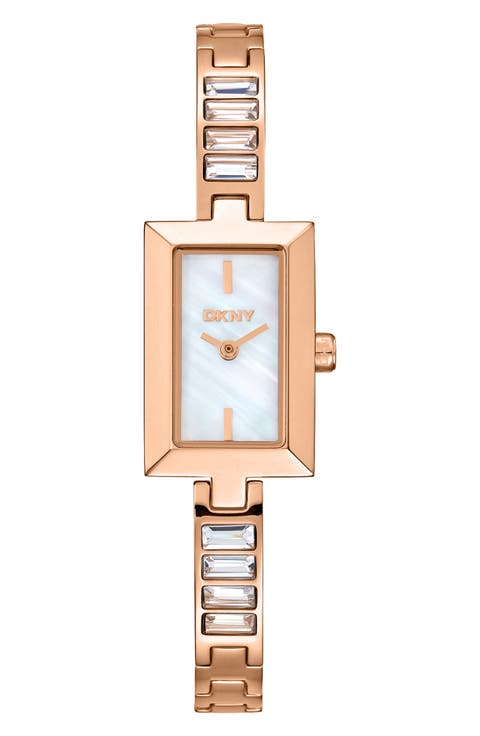 Stainless Steel Rectangular Bracelet Watch