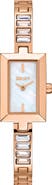 DKNY Stainless Steel Rectangular Bracelet Watch