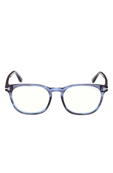 53mm Square Blue Light Blocking Glasses