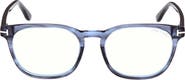 TOM FORD 53mm Square Blue Light Blocking Glasses
